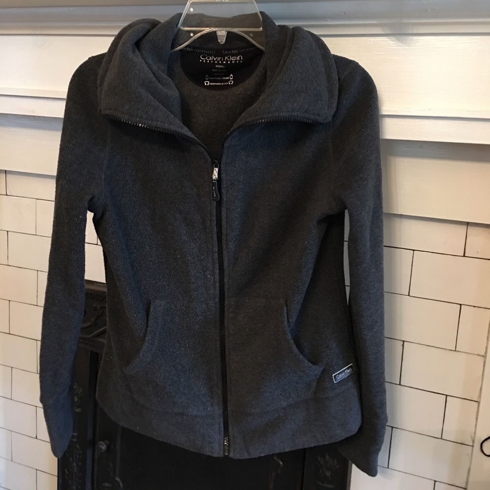 Calvin Klein zip up athletic jacket